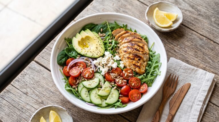 Grilled Chicken Avocado High-Protein Salad: The Ultimate Healthy Meal Recipe