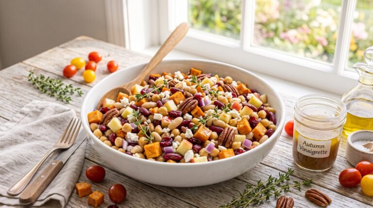 The Autumn Harvest Dense Bean Salad (High-Protein & Meal Prep Friendly)
